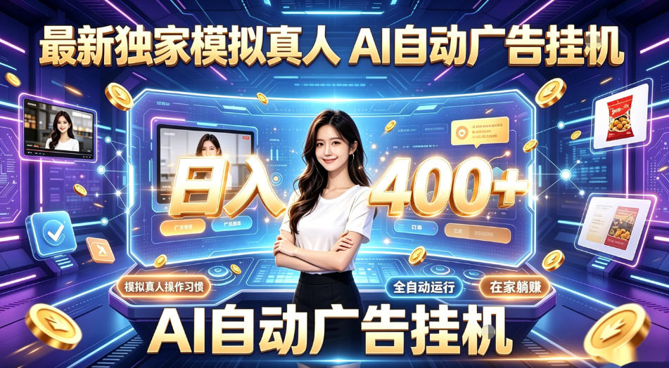 最新独家模拟真人,AI自动挂号挂G,日入400+,全程全自动运行,无需人工【揭秘】-好耶资源