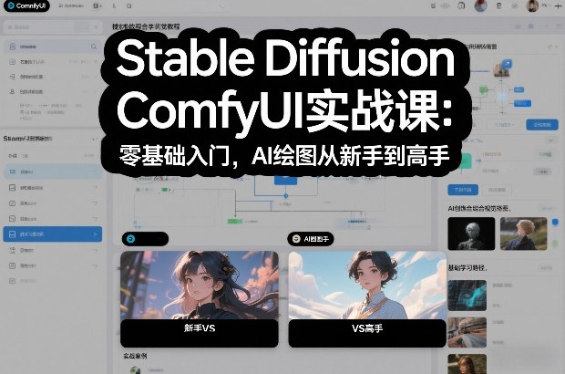 Stable Diffusion ComfyUI实战课：零基础入门，AI绘图从新手到高手-好耶资源