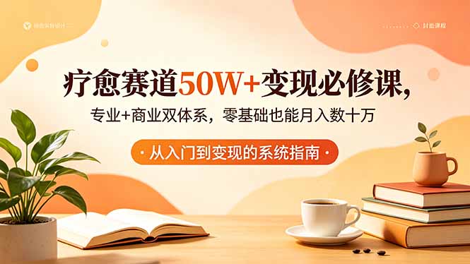 疗愈赛道50W+变现必修课,专业+商业双体系,零基础也能月入数十万-好耶资源