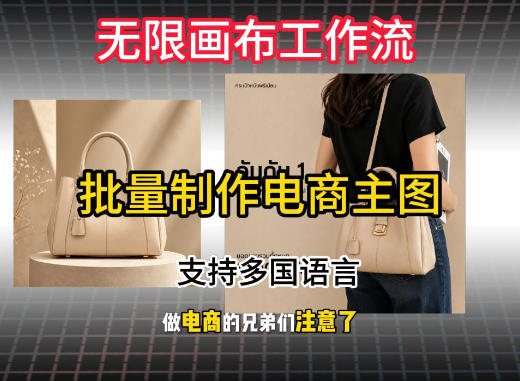 无限画布工作流搭建教程，一键电商主图批量制作，批量下载，支持多国语言-好耶资源