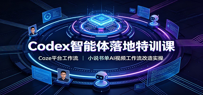 Codex智能体落地特训课：Coze平台工作流，小说书单AI视频工作流改造实操-好耶资源