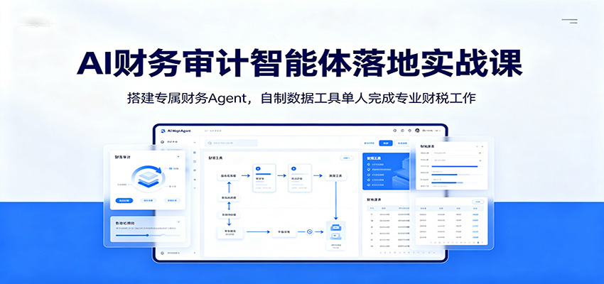 AI财务审计智能体落地实战课:搭建专属财务Agent,自制数据工具单人完成专业财税工作-好耶资源