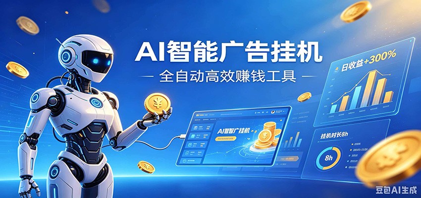 AI智能广告挂机,小白轻松上手,在家自动赚收益-好耶资源