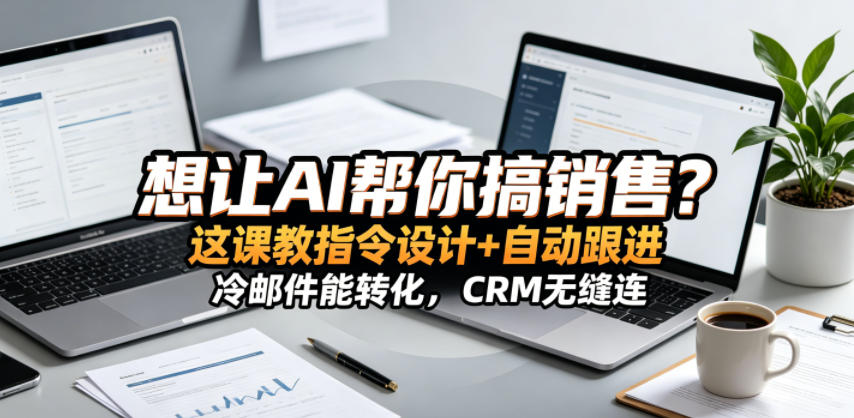 想让AI帮你搞销售?这课教指令设计+自动跟进,冷邮件能转化,CRM无缝连!【原创双语字幕】-好耶资源