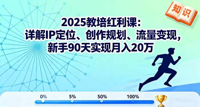（16178期）2025教培红利课：详解IP定位、创作规划、流量变现，新手90天实现月入20万-好耶资源