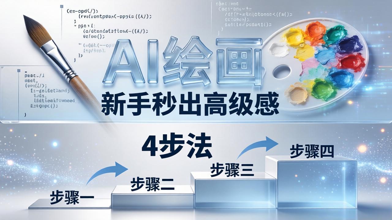 AI绘画入门别再硬磕了！即梦4步法：万能提示词公式+BRTR框架，新手秒出高级感-好耶资源