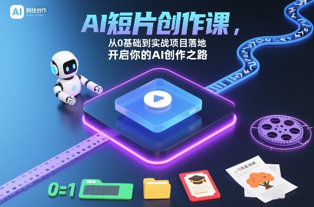 AI短片创作课,从0基础到实战项目落地,开启你的AI创作之路-好耶资源