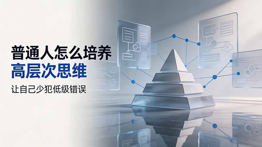 付费文章:普通人怎么培养高层次思维,让自己少犯低级错误-好耶资源