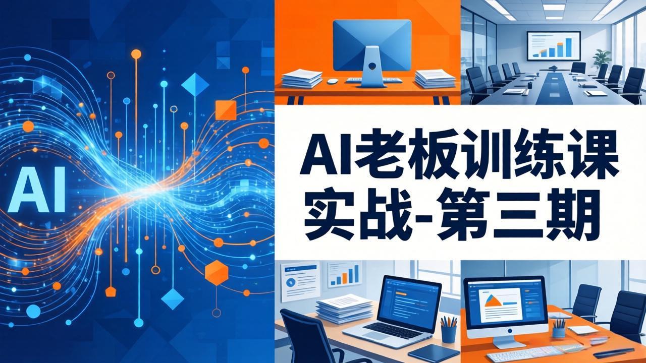 AI老板训练课实战-第三期:AI+内容应用落地教学,从0到1打通AI变现完整路径-好耶资源
