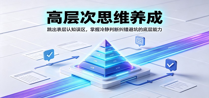 高层次思维养成：跳出表层认知误区，掌握冷静判断纠错避坑的底层能力-好耶资源