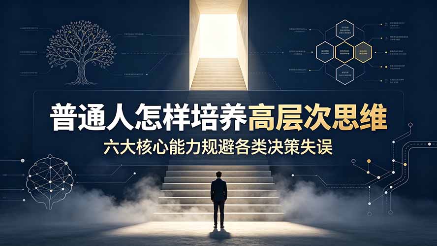 付费文章：普通人怎样培养高层次思维，六大核心能力规避各类决策失误-好耶资源
