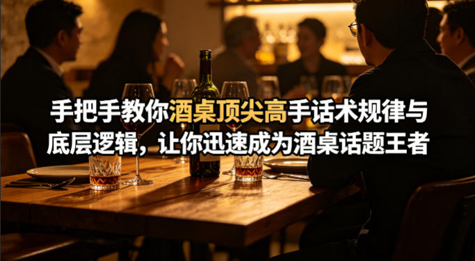 付费文章：手把手教你酒桌顶尖高手话术规律与底层逻辑，让你迅速成为酒桌话题王者(二十年全网独家经验分享)-好耶资源