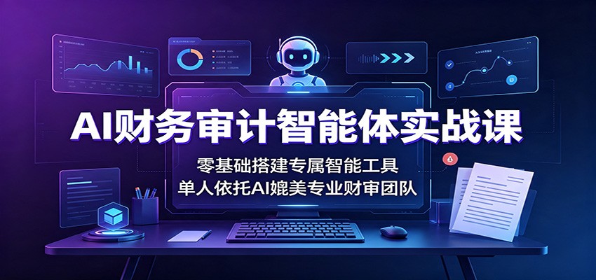 AI财务审计智能体实战课：零基础搭建专属智能工具，单人依托AI媲美专业财审团队-好耶资源