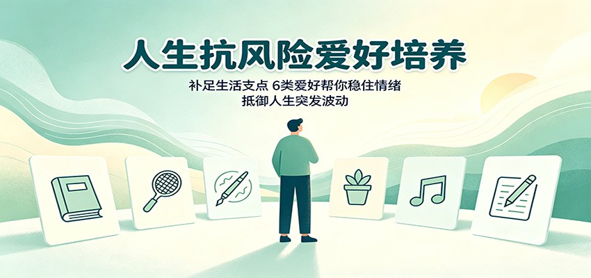 人生抗风险爱好培养:补足生活支点,6类爱好帮你稳住情绪,抵御人生突发波动-好耶资源