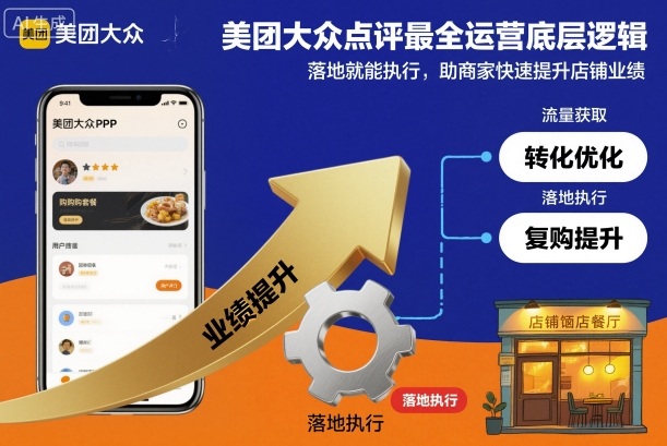 美团大众点评最全运营底层逻辑，落地就能执行，助商家快速提升店铺业绩-好耶资源