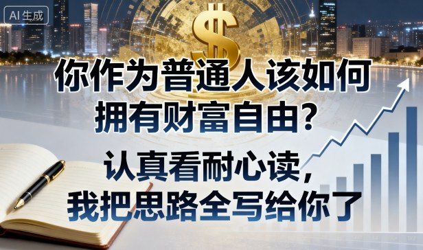 付费文章：你作为普通人该如何拥有财富自由？认真看耐心读，我把思路全写给你了-好耶资源