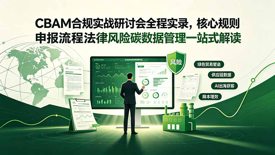 CBAM合规实战研讨会全程实录,核心规则申报流程法律风险碳数据管理一站式解读-好耶资源