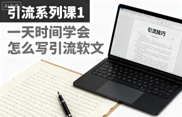 引流系列课1，一天时间学会怎么写引流软文-好耶资源