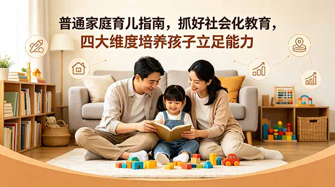 付费文章：普通家庭育儿指南，抓好社会化教育，四大维度培养孩子立足能力-好耶资源