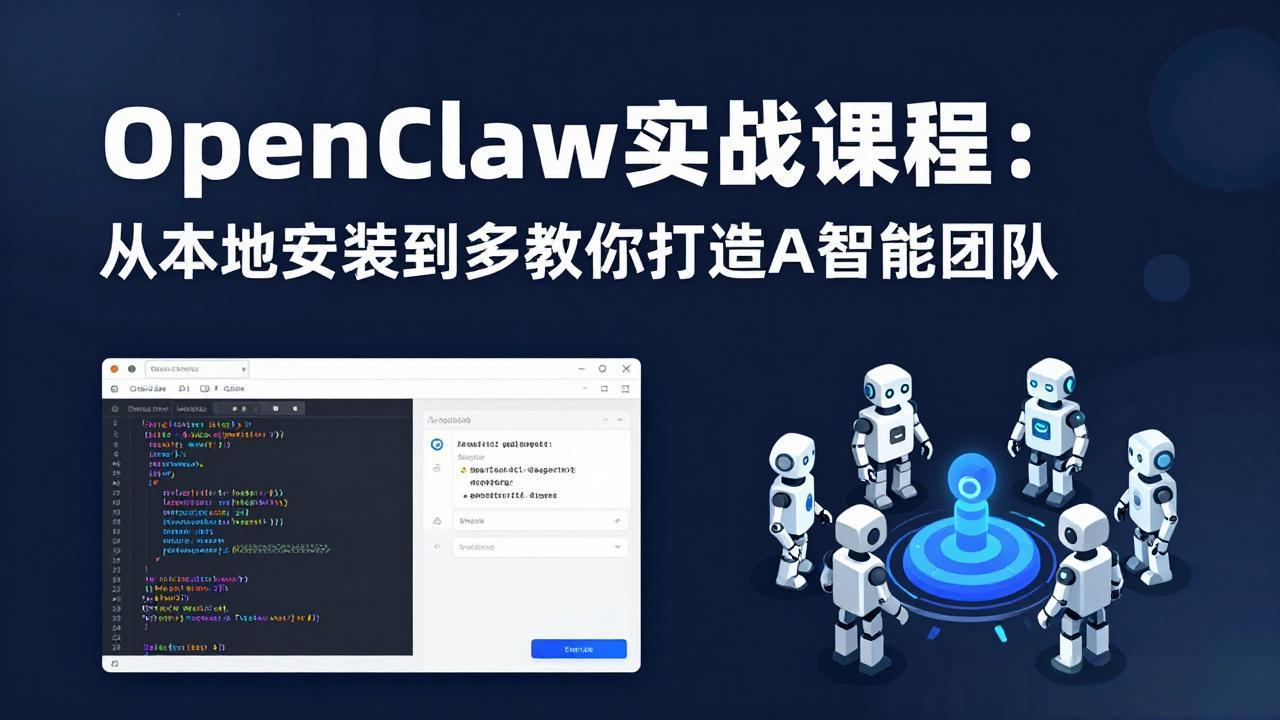 OpenClaw实战课程：从本地安装到多Agent协同，手把手教你打造AI智能团队-好耶资源