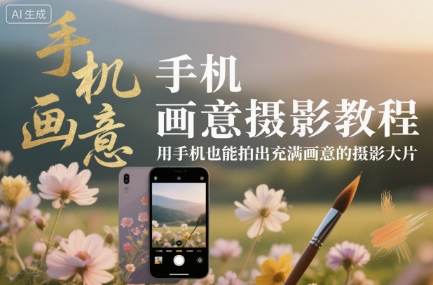 手机画意摄影教程,用手机也能拍出充满画意的摄影大片-好耶资源