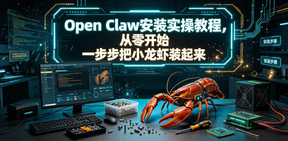 Open Claw安装实操教程,从零开始一步步一步步把小龙虾装起来-好耶资源