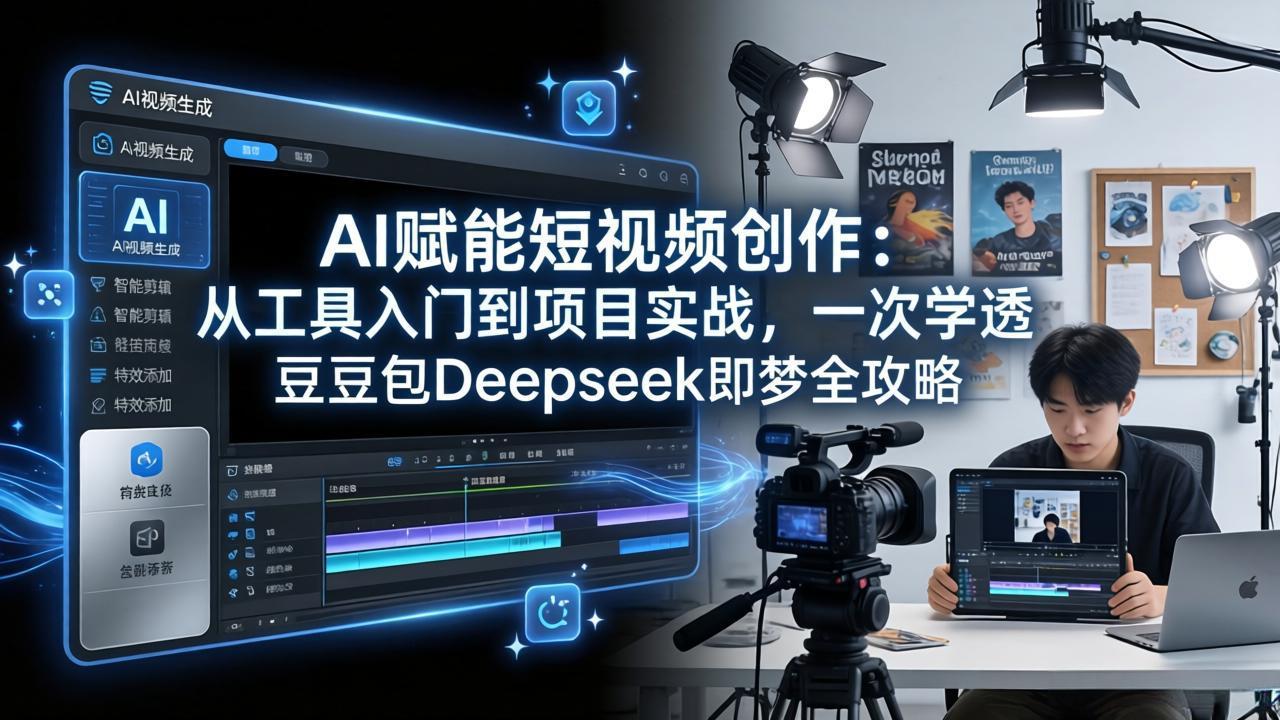 AI赋能短视频创作:从工具入门到项目实战,一次学透豆包Deepseek即梦全攻略-好耶资源