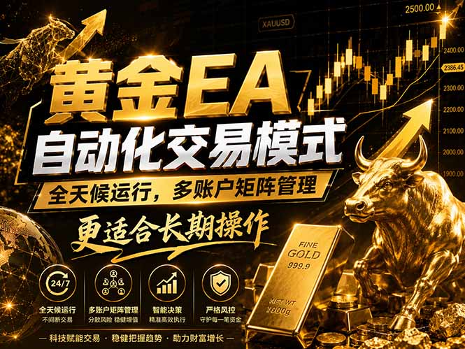 黄金EA量化：多窗口矩阵稳定运行，系统自动执行，收益空间持续放大-好耶资源