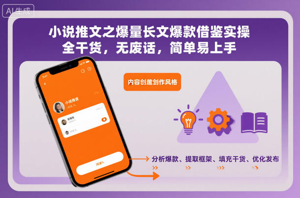 小说推文之爆量长文爆款借鉴实操，全干货，无废话，简单易上手-好耶资源