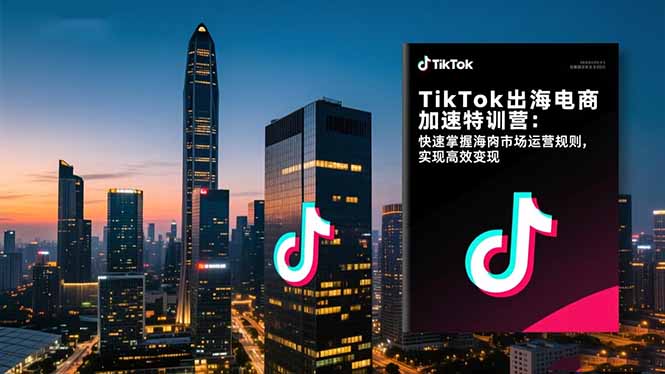 TikTok出海电商加速特训营-更新：快速掌握海外市场运营规则，实现高效变现-好耶资源