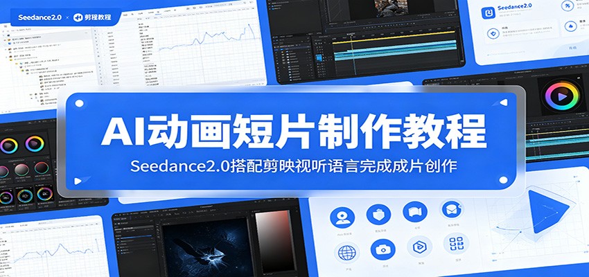 AI动画短片制作教程:Seedance2.0搭配剪映视听语言完成成片创作-好耶资源