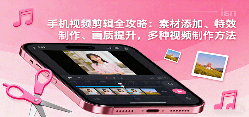 手机视频剪辑全攻略：素材添加、特效制作、画质提升，多种视频制作方法-好耶资源