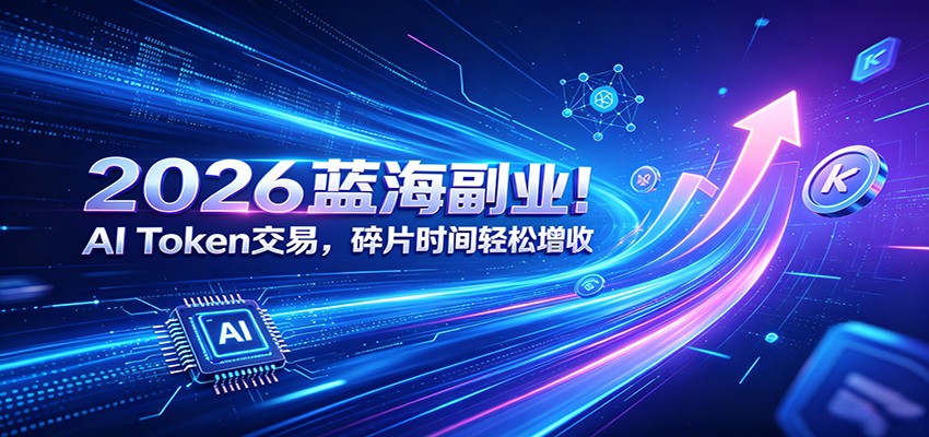 2026蓝海副业！AI Token交易，碎片时间轻松增收-好耶资源