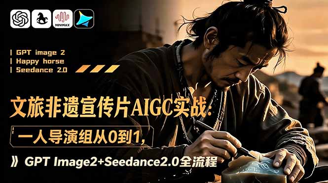 文旅非遗宣传片AIGC实战：一人导演组从0到1，GPT Image2+Seedance2.0全流程-好耶资源