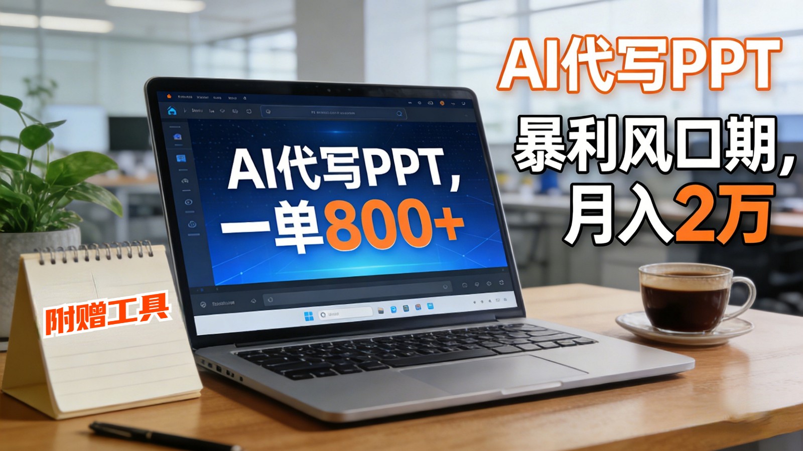 AI 代写做 PPT！一单狂赚 800+，风口期月入 2 万(工具 + 提示词直接送)-好耶资源
