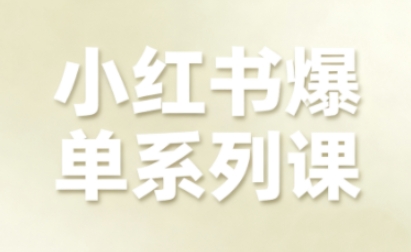 小红书爆单系列课，聚焦小红书电商全链路增长(更新)-好耶资源