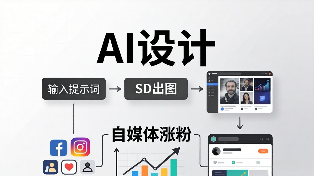 人人都是AI设计师：SD出图+自媒体涨粉一站教学，告别图文素材焦虑，AI设计让你轻松避开内卷-好耶资源
